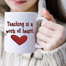Apreciación del profesor Mug del corazón