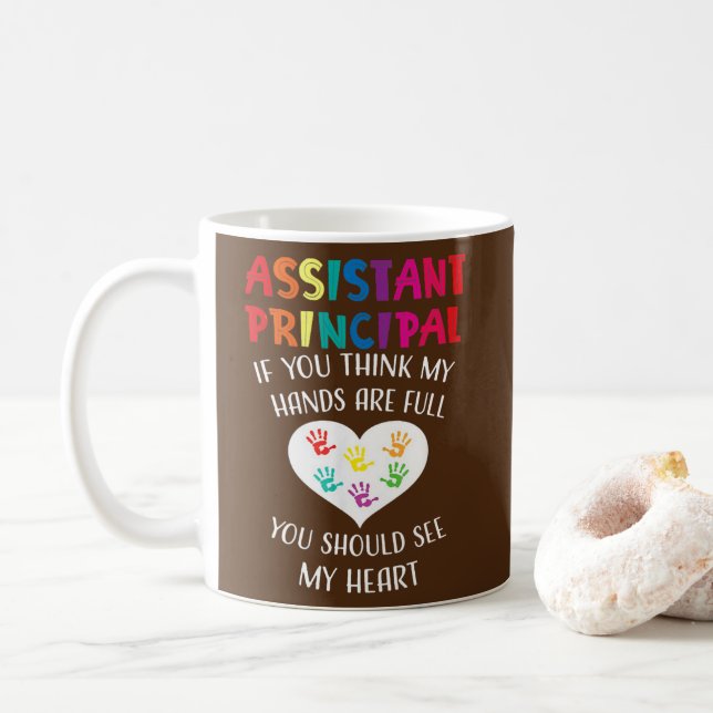 Taza De Café Apreciación del profesor principal adjunto  (Con donut)