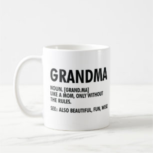 Taza De Café Apreciación divertida de la abuela a la definici