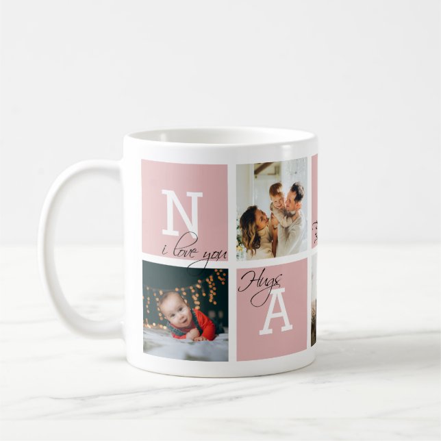 Taza De Café Apreciación encantadora Nanny 5 Foto Red Rubor (Izquierda)
