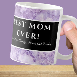 Taza De Café Apreciación materna morada moderna "la mejor madre