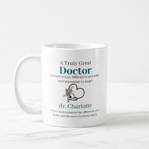 Taza De Café Apreciación Médico personalizada