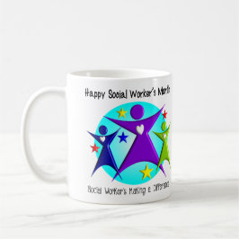 Taza De Café Aprecio del mes del asistente social nacional