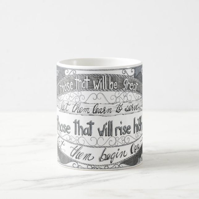 Taza De Café Aprende a Servir (Centro)