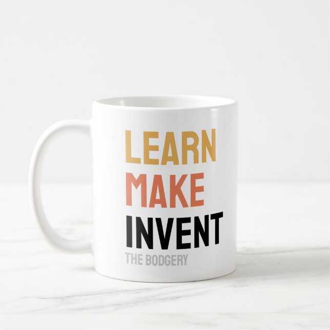 Taza De Café Aprender a hacer mug invento (Izquierda)