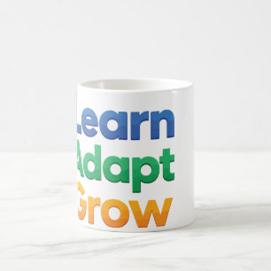 Taza De Café Aprender Adaptarse Crecer