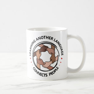 Taza De Café Aprender otro idioma conecta a la gente