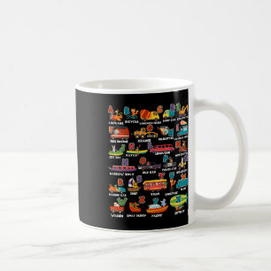 Taza De Café Aprendiendo Transportación Carta Animal Abcs Profe