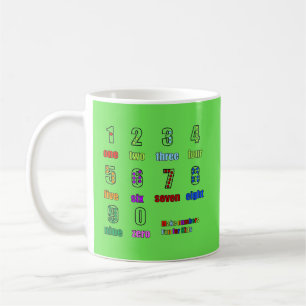 TAZA DE CAFÉ APRENDIZAJE DE LOS NÚMEROS FUNTIME