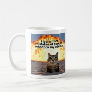 Taza De Café Aprendo De Personas Que Tomaron Mi Consejo Gato Di