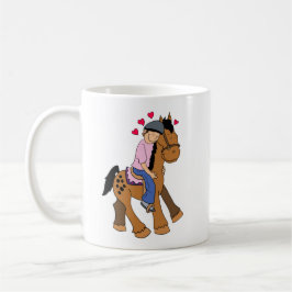 Taza De Café Aprentador de caballos con camiseta rosa - Mug