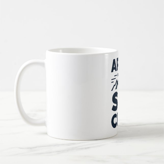 Taza De Café Apres Ski Club Mountain Logo - Custom Mens Winter  (Izquierda)