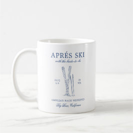 Taza De Café Après Ski Con La Novia Antes De La Boda Fin De Sem