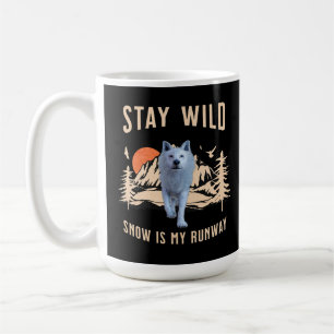 Taza De Café Après Ski Snow Runway Wolf Art
