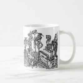 Taza De Café Apretón y eléctrico cinematográficos