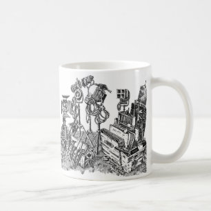 Taza De Café Apretón y eléctrico cinematográficos