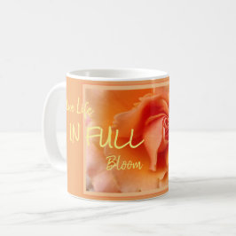 Taza De Café Apricot Rosa Flower Close Photo