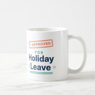 Taza De Café Aprobado para vacaciones divertidas de Navidad en 
