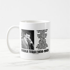 Taza De Café Aprovechamiento de la cita de Tesla de la energía