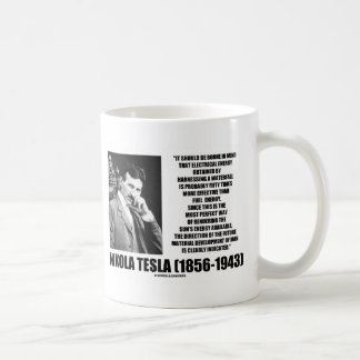 Taza De Café Aprovechamiento de la cita de Tesla de la energía