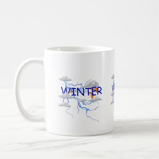 Taza De Café Aproveche las acogedoras vibraciones de invierno c (Izquierda)
