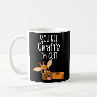 Taza De Café Apuesto a que Giraffe soy un bebé pequeño y lindo