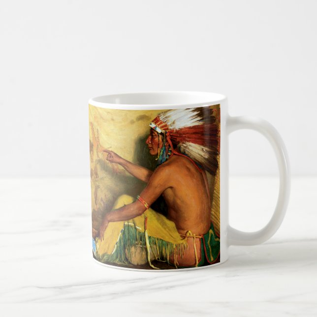 Taza De Café Apuntando con orgullo a su historial (Derecha)