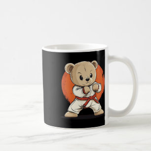 Taza De Café Apunte Su Estilo Con Este Diseño De Oso De Karate