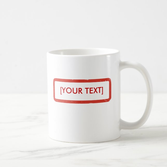 Taza De Café ¡Apunten! Mug. de plantilla (Derecha)