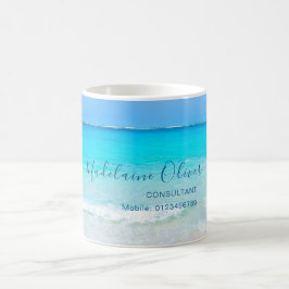 Taza De Café Aqua Blue Ocean Sea Sky Personalizado