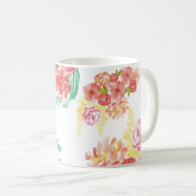 Taza De Café Aqua fleur (Anverso derecho)