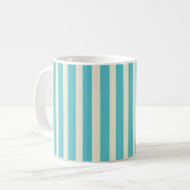 Taza De Café Aqua Stripes