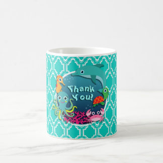 Taza De Café Aqua Turquoise Ocean Life Baby Shower
