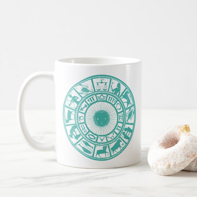 Taza De Café Aqua Zodiac Mug (Con donut)