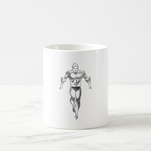 Taza De Café Aquaman ejecuta BW (Centro)