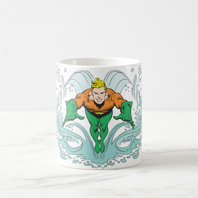 Taza De Café Aquaman Lunging Forward (Centro)