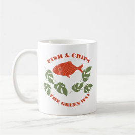 Taza De Café Aquaponics Fish & Chips Green Way