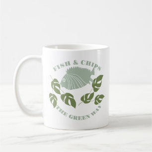 Taza De Café Aquaponics Fish & Chips Green Way
