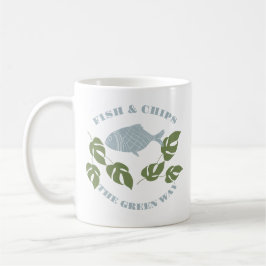 Taza De Café Aquaponics Fish & Chips Green Way
