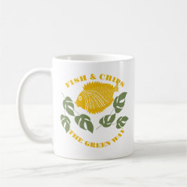 Taza De Café Aquaponics Fish & Chips Green Way
