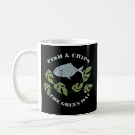 Taza De Café Aquaponics Fish & Chips Green Way