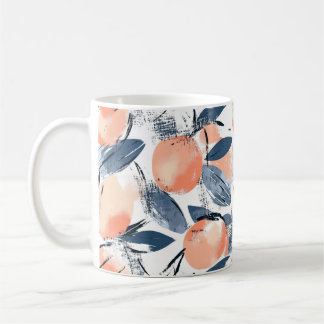 Taza De Café Aquarell Pfirsich Design Kaffeetasse