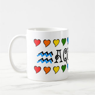 Taza De Café Aquarius 11oz. Mug. del diseñador clásico