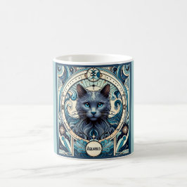 Taza De Café Aquarius innovador Cat Zodiac
