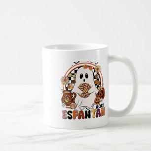 Taza De Café ¡Aquí Espantan! Dia De Muertos Salón Español Mexic