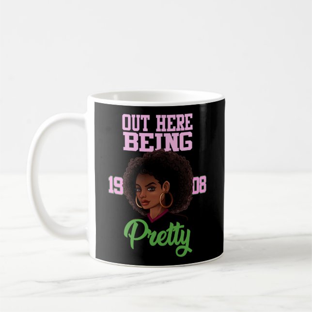 Taza De Café Aquí Está La Bonito Sorority Parafernalia Alfa (Izquierda)