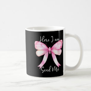 Taza De Café Aquí estoy envíame mujeres Señor envíame Pin crist