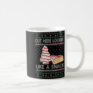 Taza De Café Aquí fuera pareciendo un Snack Debbie Cakes Navida