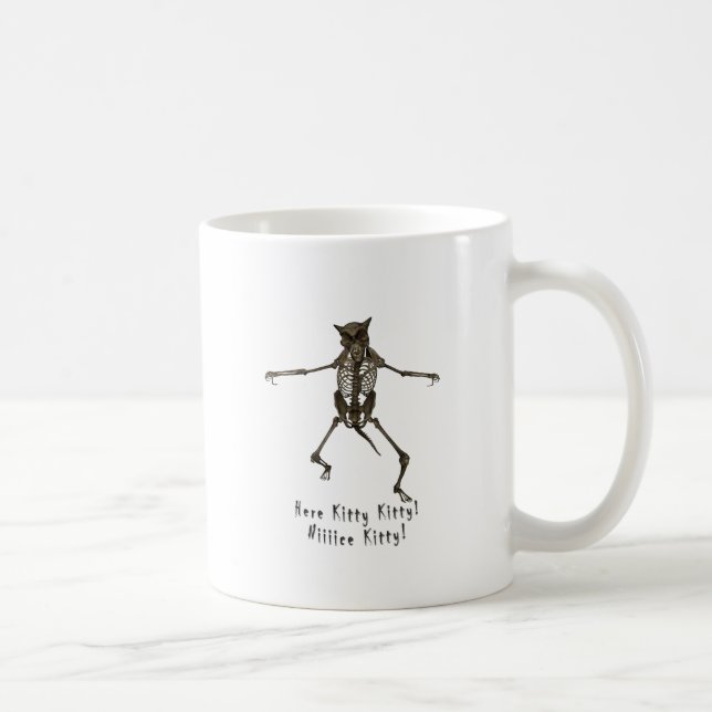 Taza De Café Aquí gatito del gatito (Derecha)