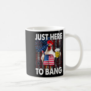 Taza De Café Aquí para hacer sonar divertidos fuegos artificial